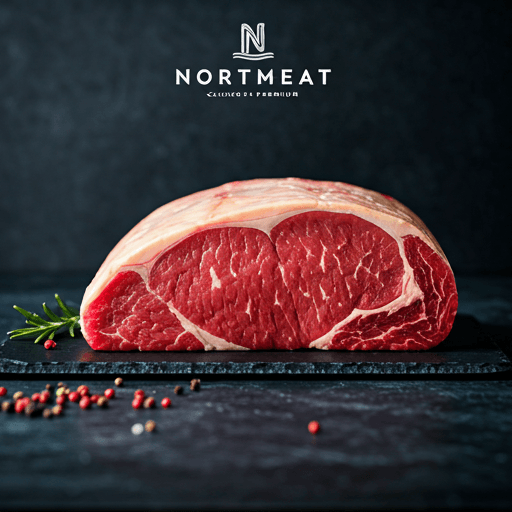 Raw center-cut beef tenderloin on a dark slate board.